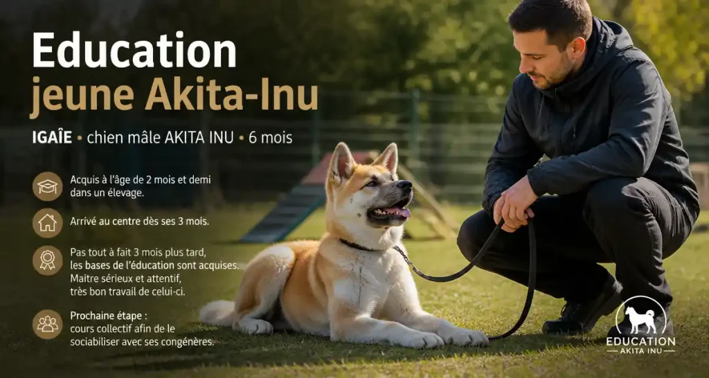 Education jeune Akita-Inu