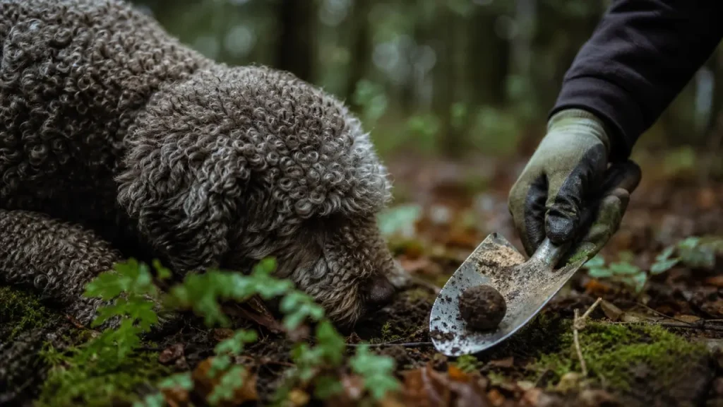 Chien d’eau romagnol : un chien frisé, truffier et fait pour la vie active