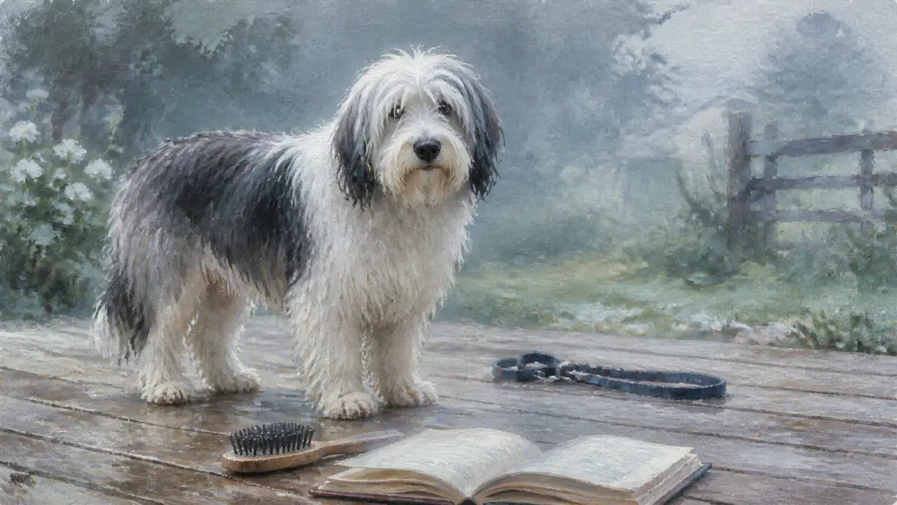 Berger polonais de plaine, chien loyal et actif, pelage long