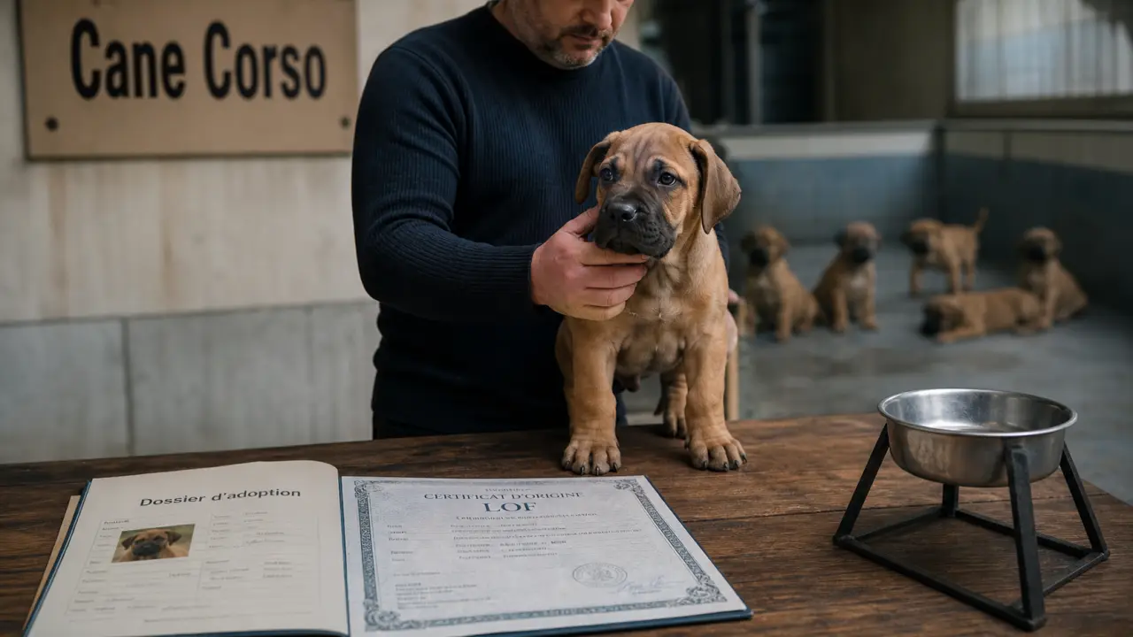 Cane corso chiot chez un éleveur sérieux, dossier LOF et certificat.