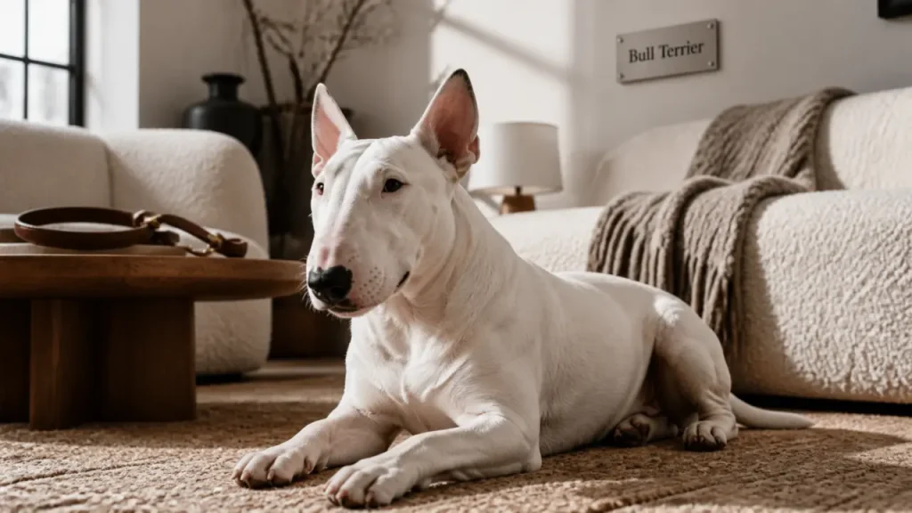 Bull Terrier : un chien affectueux, têtu et exigeant au quotidien