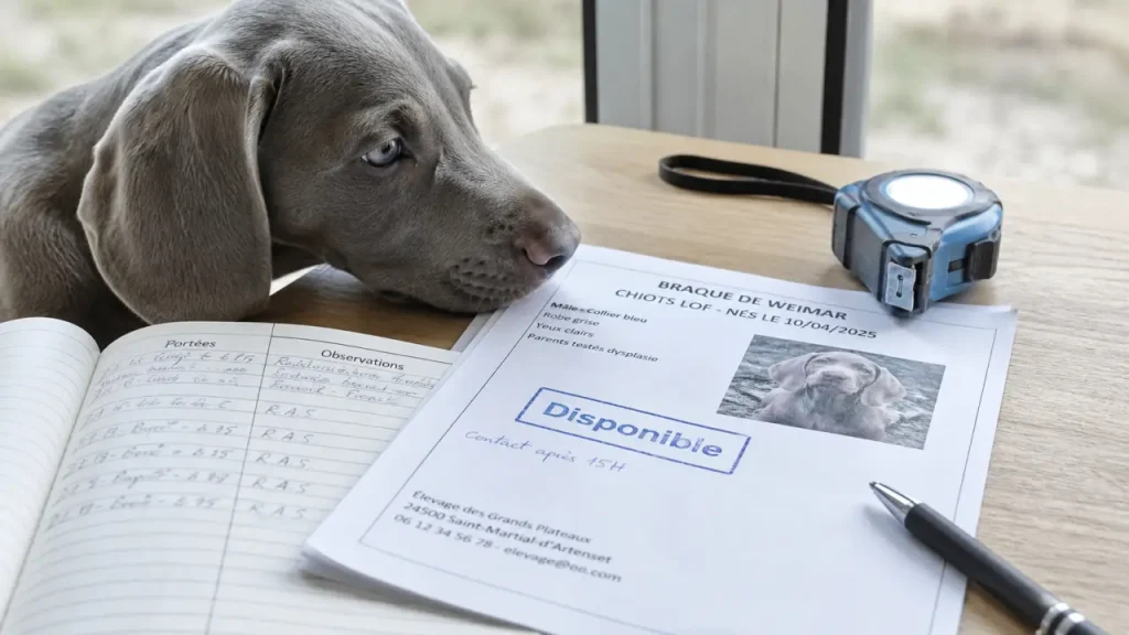 Où trouver un chiot Braque de Weimar, à quel prix et pour quel mode de vie ?