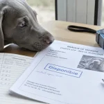Chiot braque de weimar sur une annonce d’éleveur