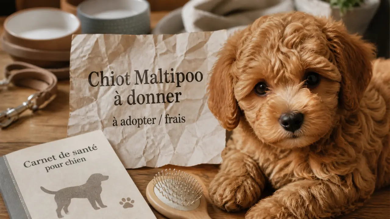 Chiot maltipoo à donner : annonce à vérifier