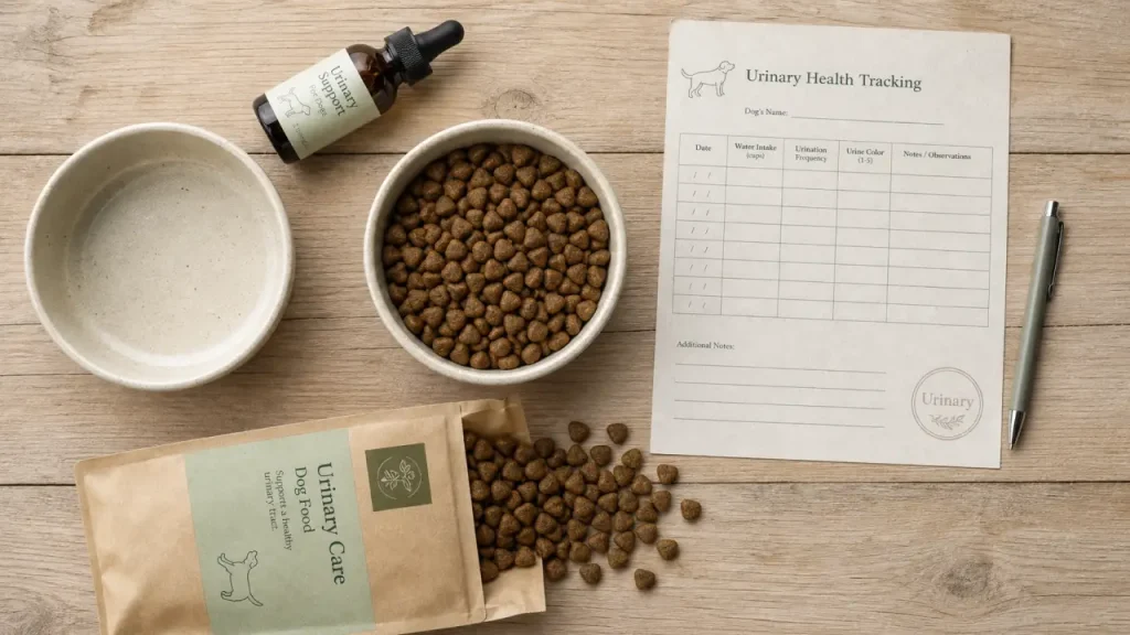 Croquettes urinary pour chien : choisir selon la struvite, le pH urinaire et les marques à comparer