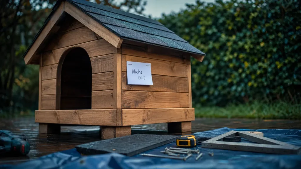 Fabriquer une niche pour chien : dimensions justes, toit étanche et erreurs à éviter