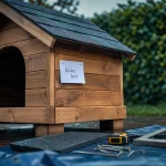 Fabriquer une niche pour chien : toit étanche en bois