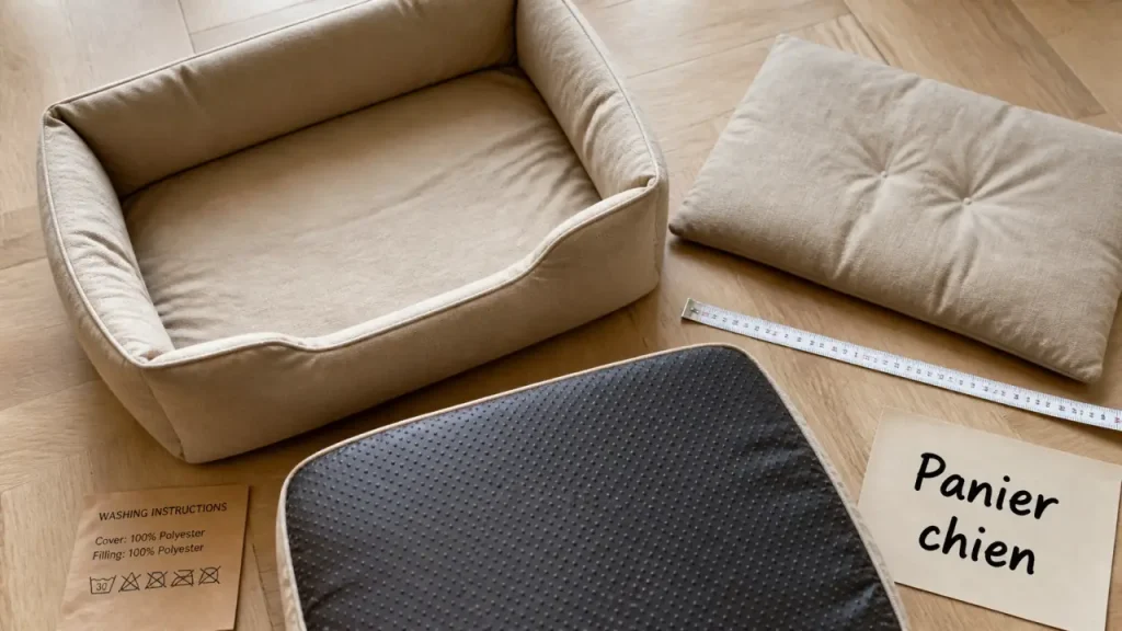 Panier chien Action : petit prix, fond antidérapant et taille à vérifier avant d’acheter