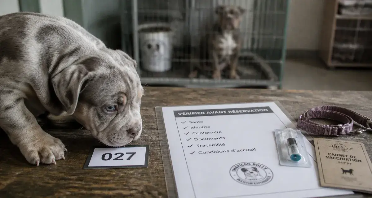 Bully chiot à vérifier avant réservation