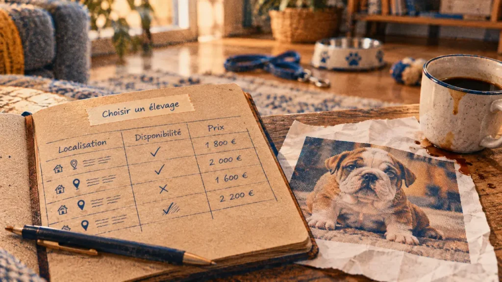 Chiot Bouledogue anglais : 1 500 € à 3 000 €, les vérifications avant réservation