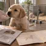 Chiot labrador renifle : papiers d’élevage et certificat vétérinaire