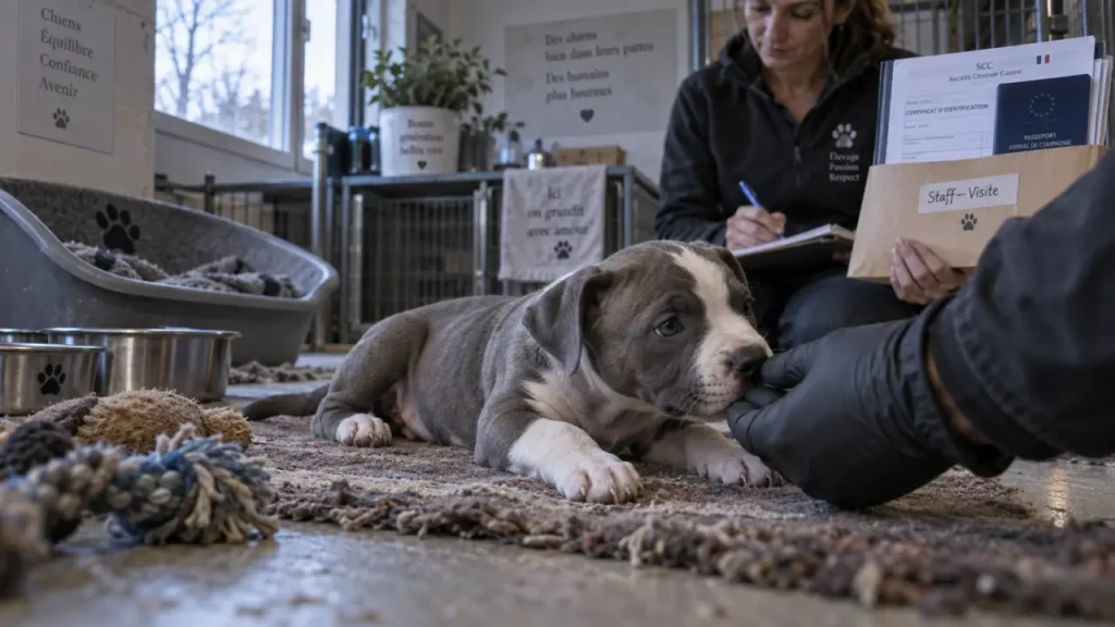 Chiot staff : un compagnon affectueux, mais un choix qui exige préparation et constance