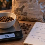 Tableau ration croquettes chien : calcul en grammes