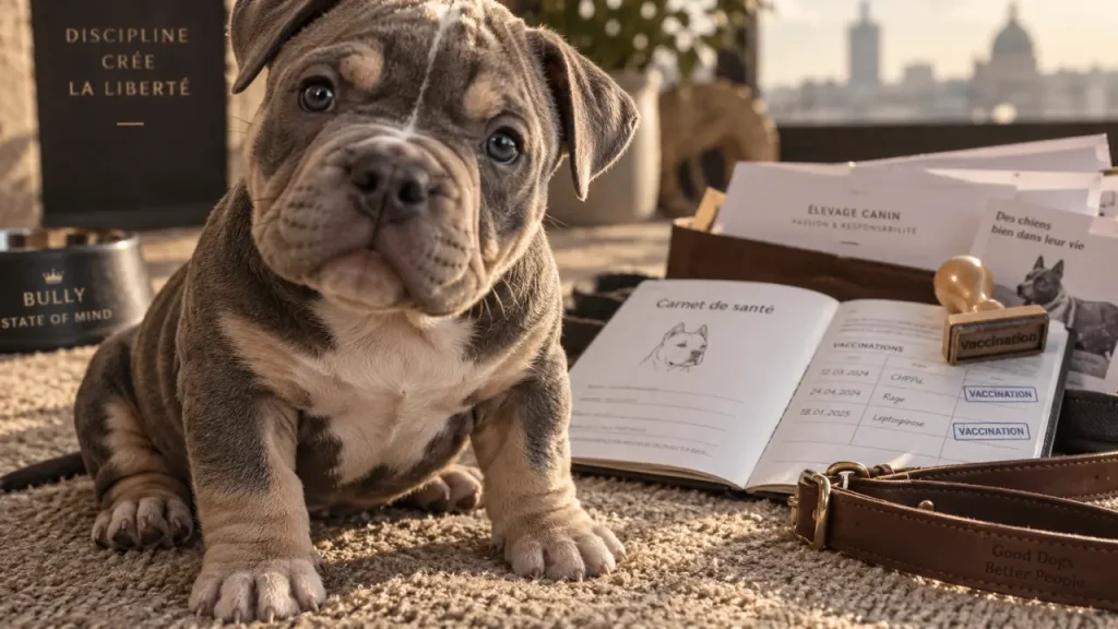Un chiot Bully peut vivre en famille, à condition de bien choisir son élevage