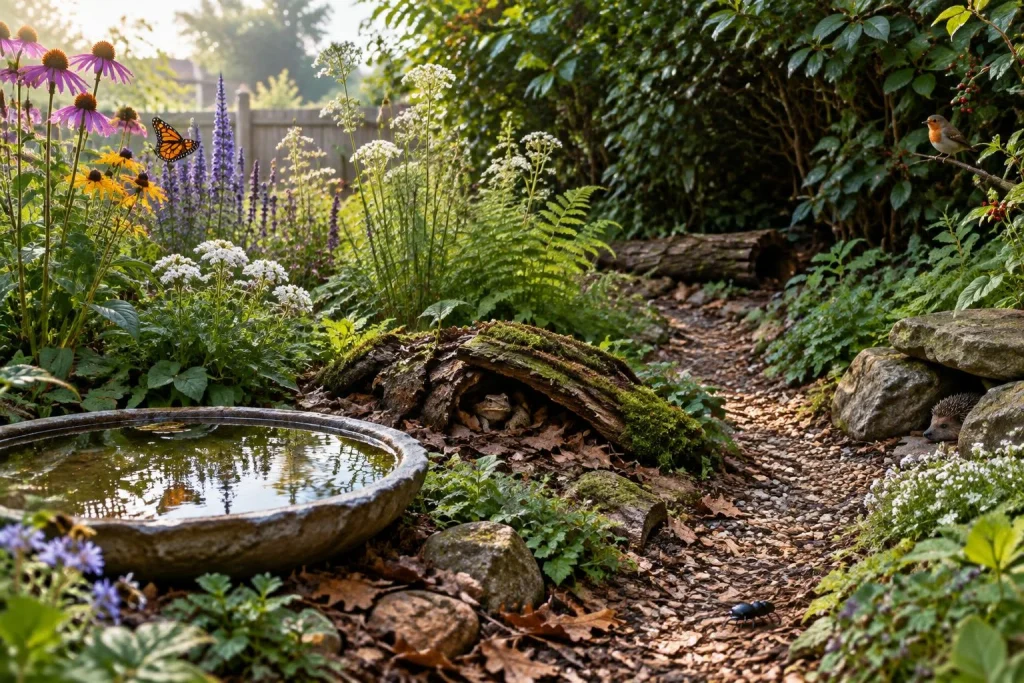 Un jardin accueillant pour la petite faune : 5 refuges naturels à créer