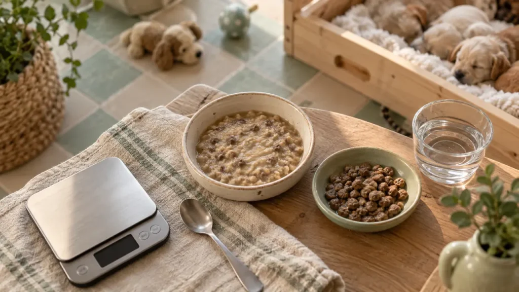 Sevrer un chiot : du lait aux croquettes, sans brûler les étapes