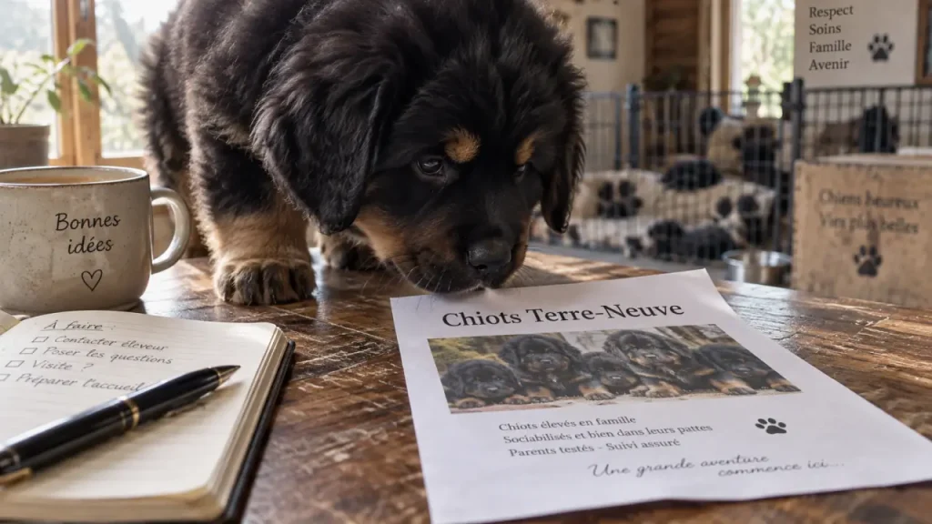 Le prix d’un chiot Terre-Neuve ne suffit pas : vérifiez l’élevage avant de réserver